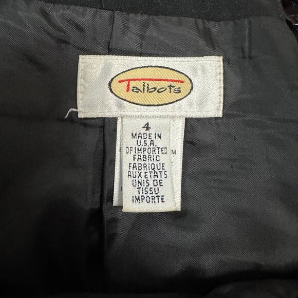 Vintage Talbots Red Tartan Plaid 100% Wool Straight Pencil Midi Skirt 4 S Small - Picture 8 of 10